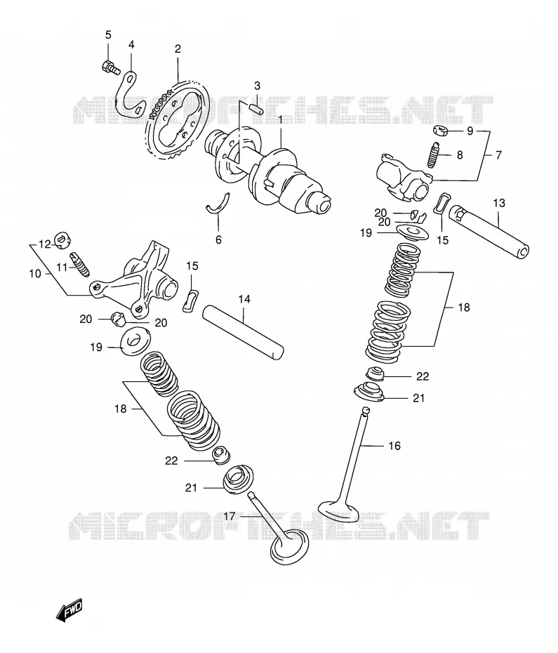 NOKKENAS - VALVES Suzuki MOTO 650 FREEWIND 2000  XF650UY(E2)