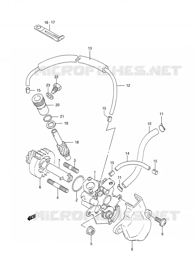 OLIEPOMP Suzuki MOTO 200 TS-R 1991  TS200RM(E28)