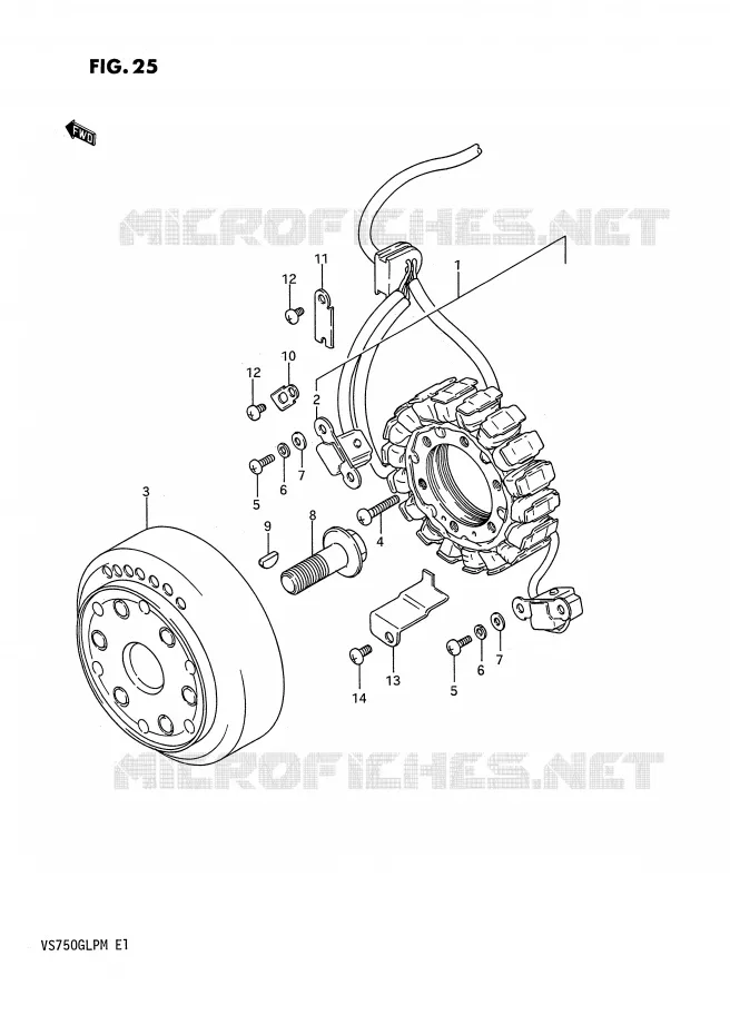 ONTSTEKING Suzuki MOTO 750 INTRUDER 1991  VS750GLPM(E1)