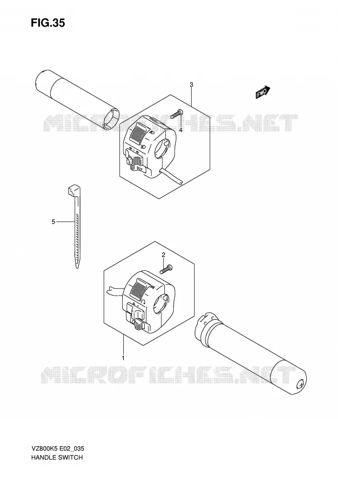 SCHAKELAARS (MODELE K5/K6) Suzuki MOTO 800 MARAUDER 2007  VZ800ZUK7(E2)