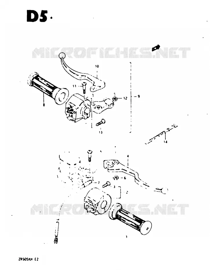 SCHAKELAARS Suzuki MOTO 50 ZR 1984  ZR50SKE(E/H)