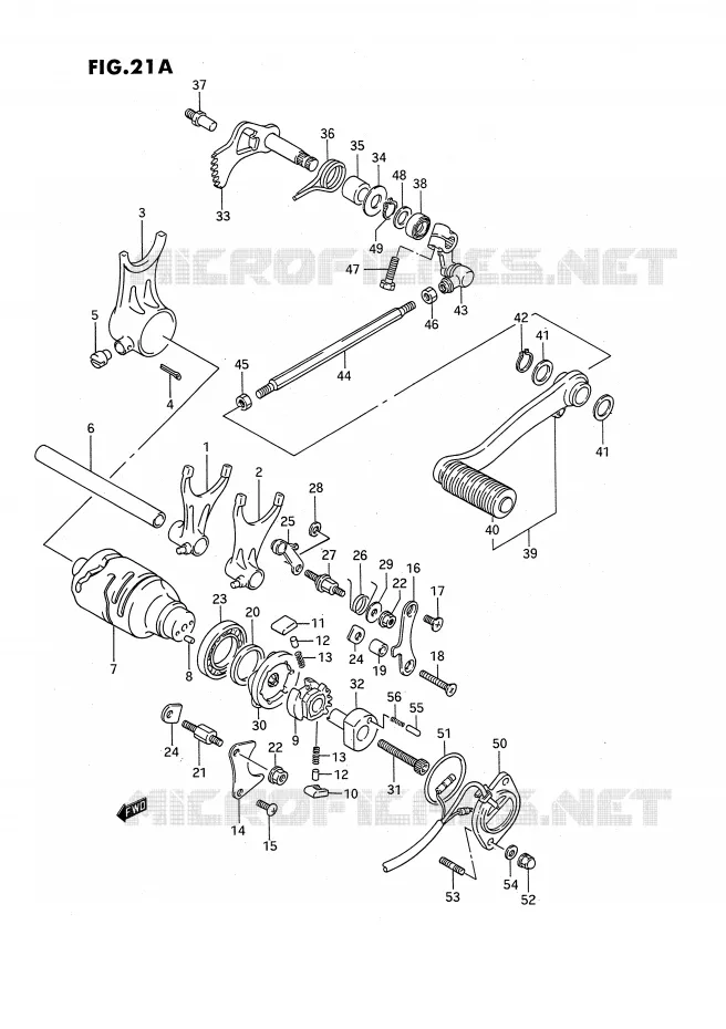 SCHAKELEN ASSY (MODEL M/N/P/R/S E2,E4,E17,E21,E22,E24,E34) Suzuki MOTO 1400 INTRUDER 1990  VS1400GLFL(E2)