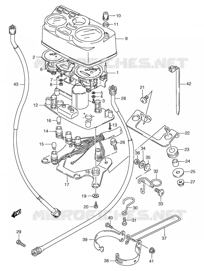 SNELHEIDSMETER Suzuki MOTO 125 TS-R 1989  TS125RK(E2)