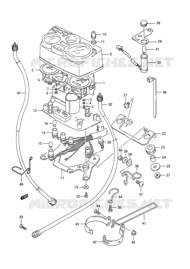 SNELHEIDSMETER Suzuki MOTO 200 TS-R 1993  TS200RP(E28)