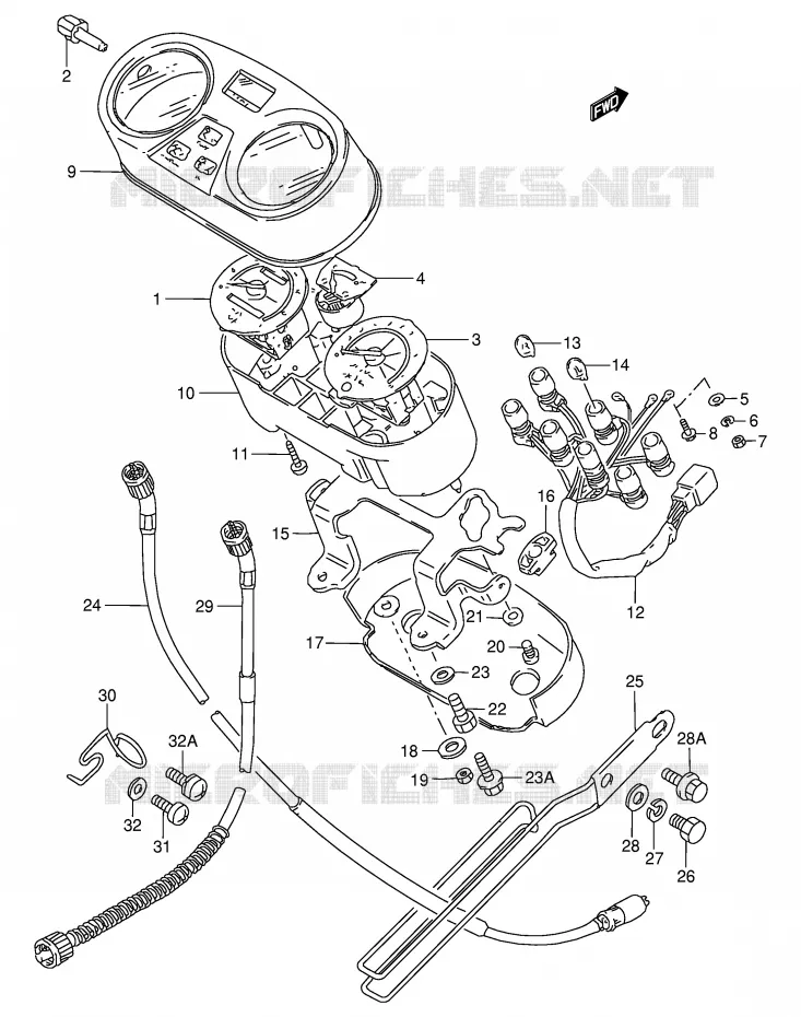 SNELHEIDSMETER Suzuki MOTO 50 TS-W 1983  TS50WD(E6)