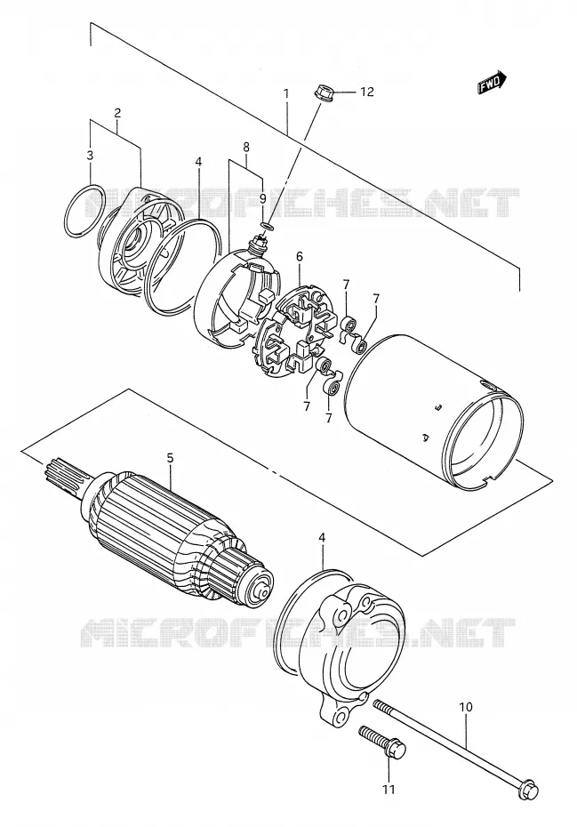STARTMOTOR Suzuki MOTO 1400 INTRUDER 1992  VS1400GLPN(E28)