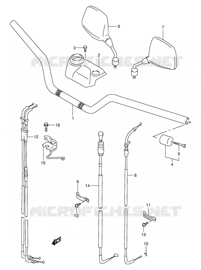 STUUR Suzuki MOTO 650 FREEWIND 1999  XF650X(E2)