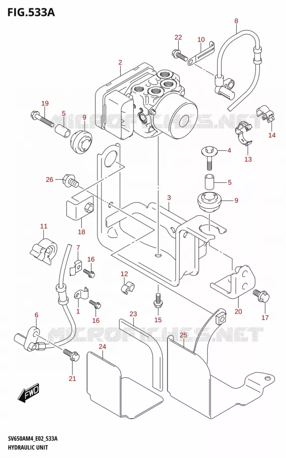 ABS Suzuki MOTO 650 SV 2024  SV650AM4 E19 2024 M4 (E19)