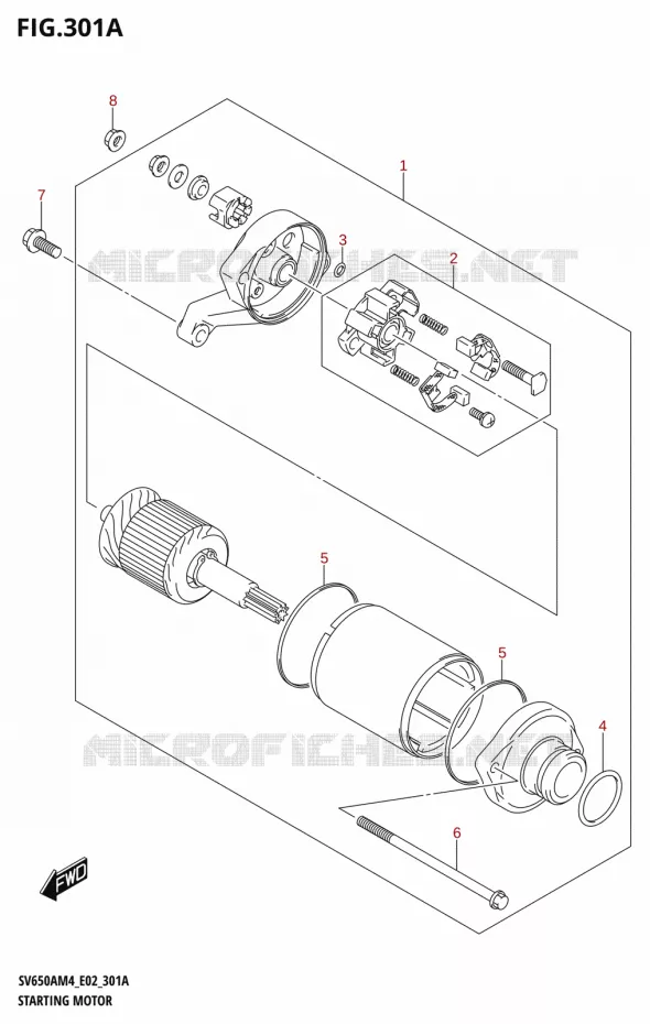 STARTMOTOR Suzuki MOTO 650 SV 2024  SV650AM4 E19 2024 M4 (E19)
