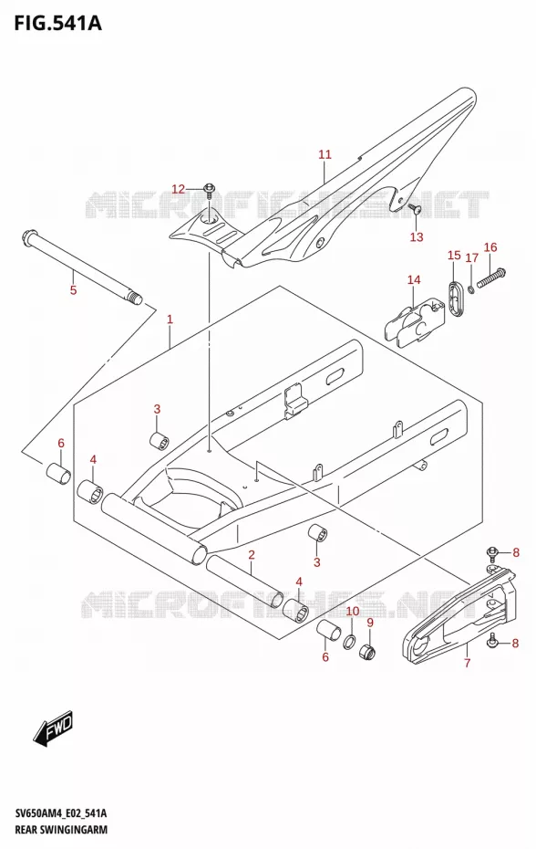 SWINGARM Suzuki MOTO 650 SV 2024  SV650AM4 E19 2024 M4 (E19)