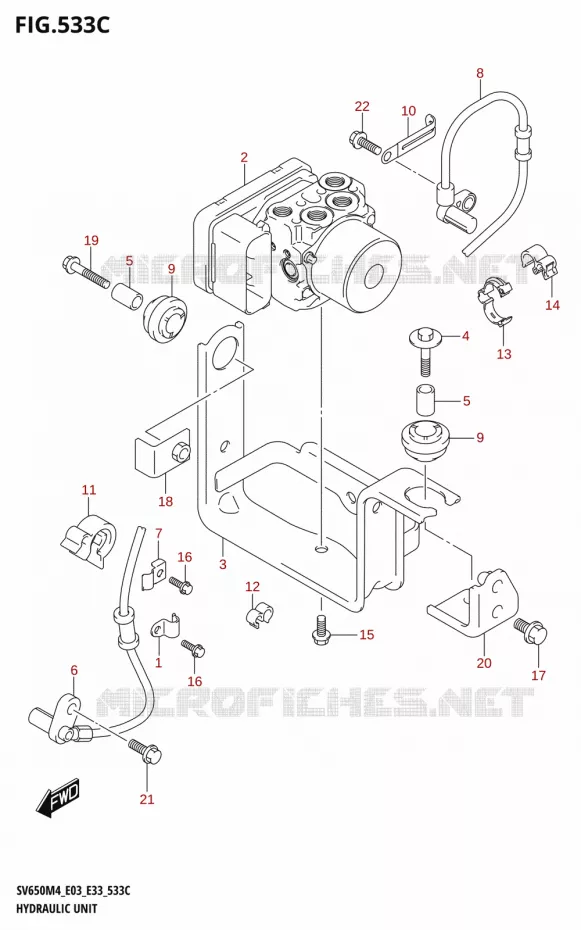 ABS (SV650XA:M4:E28) Suzuki MOTO 650 SV 2024  SV650AM4 E28 2024 M4 (E28)