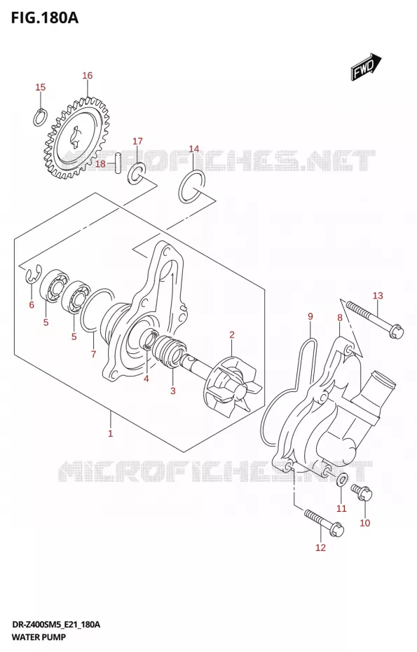 WATERPOMP Suzuki MOTO 400 DR-Z 2025  DR-Z400S 2025 M5 (E21)