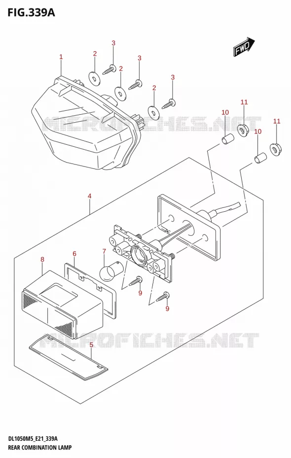 ACHTERLICHT Suzuki MOTO 1050 V-STROM 2025  DL1050RJ 2025 M5 (E21)