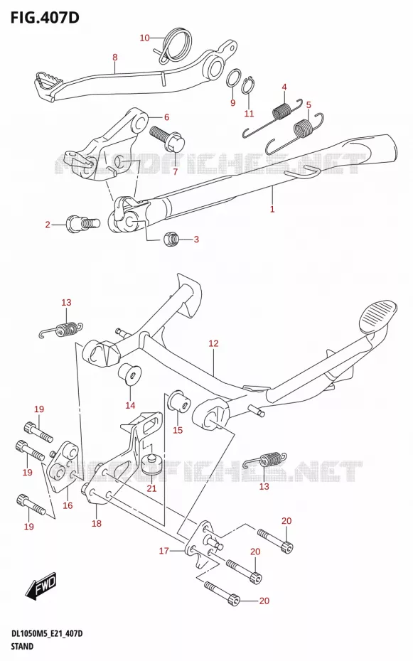 STAND (DL1050RR) Suzuki MOTO 1050 V-STROM 2025  DL1050RJ 2025 M5 (E21)