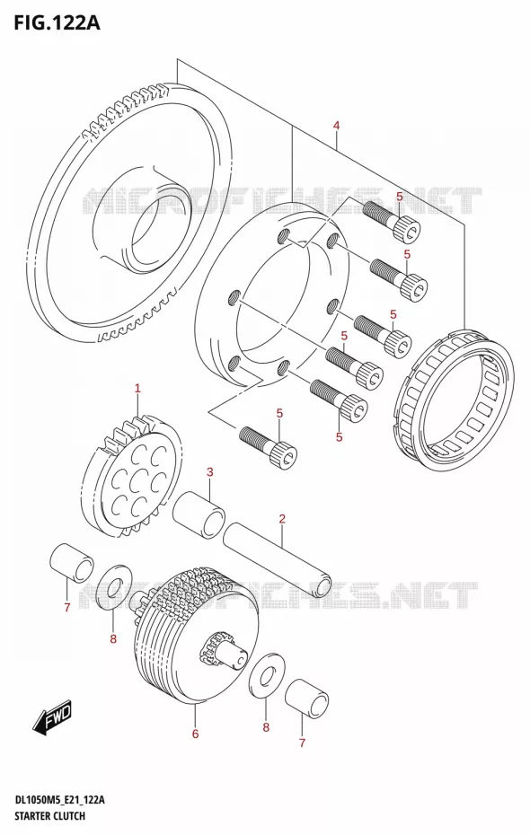 STARTMOTOR KOPPELINGS Suzuki MOTO 1050 V-STROM 2025  DL1050RJ 2025 M5 (E21)