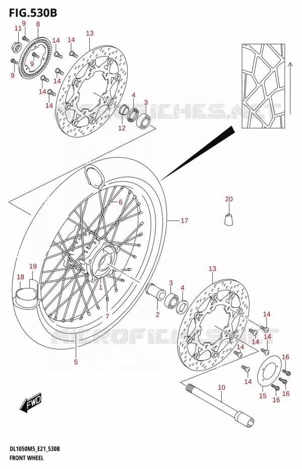 VOORWIEL (DL1050RJ) Suzuki MOTO 1050 V-STROM 2025  DL1050RJ 2025 M5 (E21)