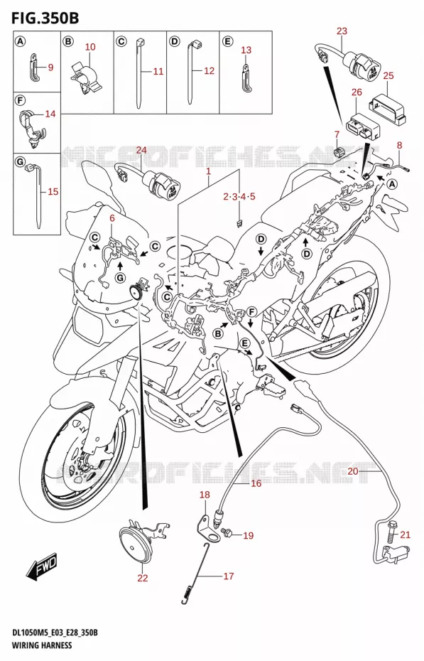 BEDRADING (DL1050RR) Suzuki MOTO 1050 V-STROM 2025  DL1050RJ 2025 M5 (E28)