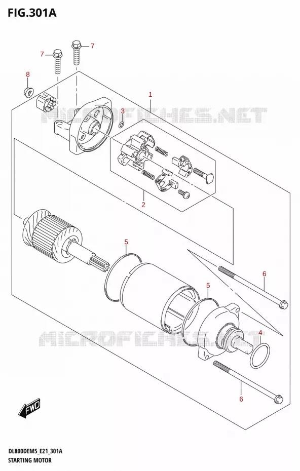 STARTMOTOR Suzuki MOTO 800 V-STROM 2025  DL800DERC 2025 M5 (E21)