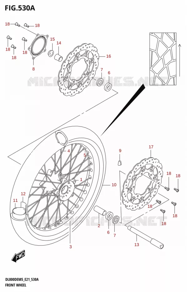 VOORWIEL Suzuki MOTO 800 V-STROM 2025  DL800DERC 2025 M5 (E21)