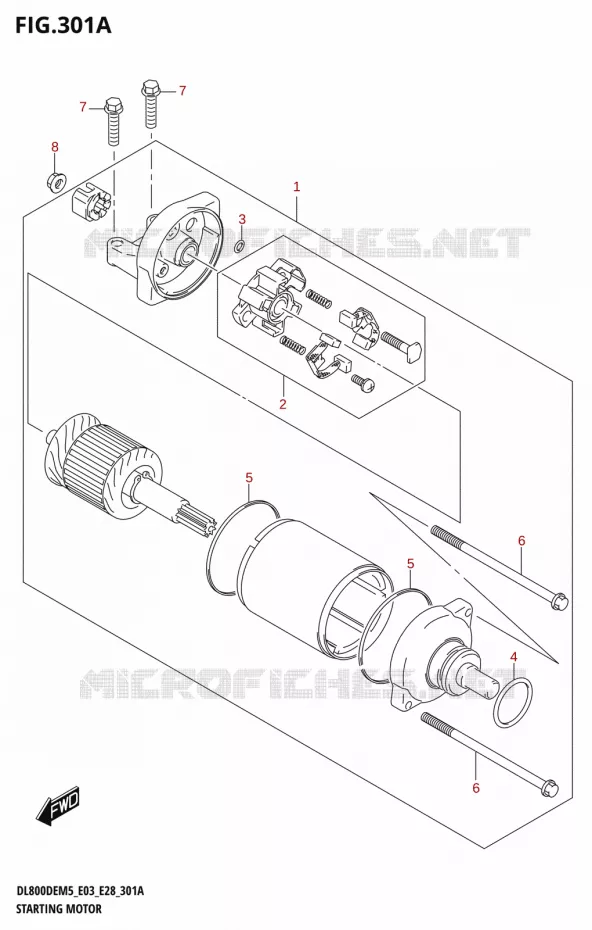 STARTMOTOR Suzuki MOTO 800 V-STROM 2025  DL800DERC 2025 M5 (E28)