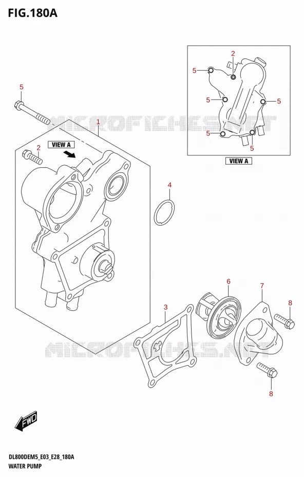 WATERPOMP Suzuki MOTO 800 V-STROM 2025  DL800DERC 2025 M5 (E28)