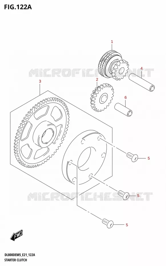 STARTMOTOR KOPPELINGS Suzuki MOTO 800 V-STROM 2025  DL800DEUC 2025 M5 (E21)