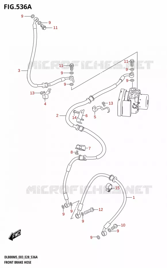 FRONT REMSLANG Suzuki MOTO 800 V-STROM 2025  DL800RQ 2025 M5 (E28)