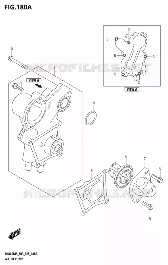 WATERPOMP Suzuki MOTO 800 V-STROM 2025  DL800RQ 2025 M5 (E28)