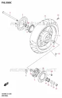 ACHTERWIEL (DL650A) voor Suzuki V-STROM 650 2025