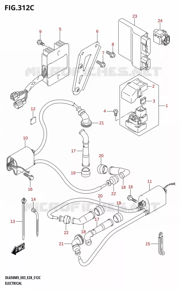 ELEKTRISCH (E03) Suzuki MOTO 650 V-STROM 2025  DL650A 2025 M5 (E28)