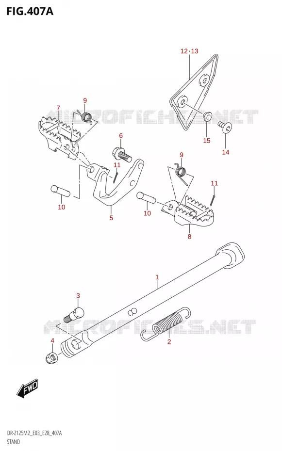 STAND (DR-Z125L) Suzuki MOTO 125 DR-Z 2022  DR-Z125 2022 M2 (E28)
