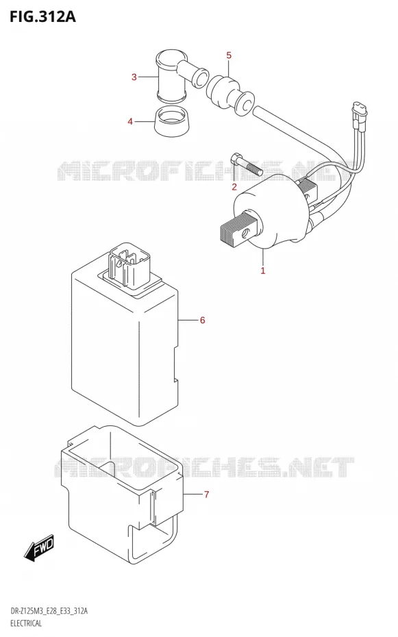 ELEKTRISCH Suzuki MOTO 125 DR-Z 2023  DR-Z125LM3 E28 2023 M3 (E28)