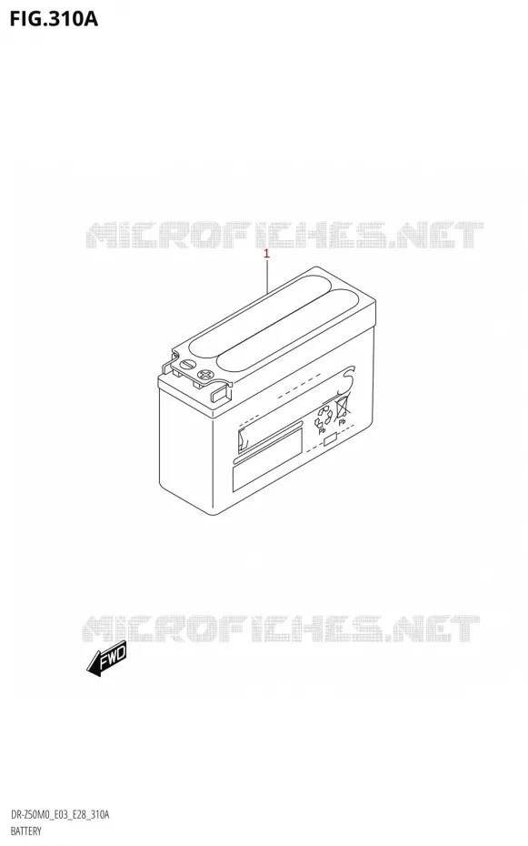 ACCU Suzuki MOTO 50 DR 2020  DR-Z50 2020 M0 (E28)