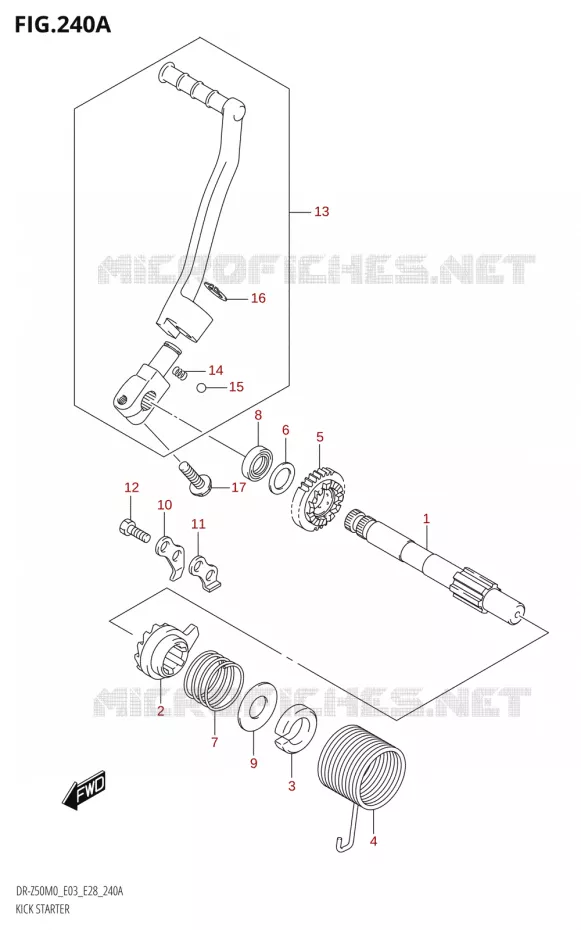 KICKSTARTER Suzuki MOTO 50 DR 2020  DR-Z50 2020 M0 (E28)