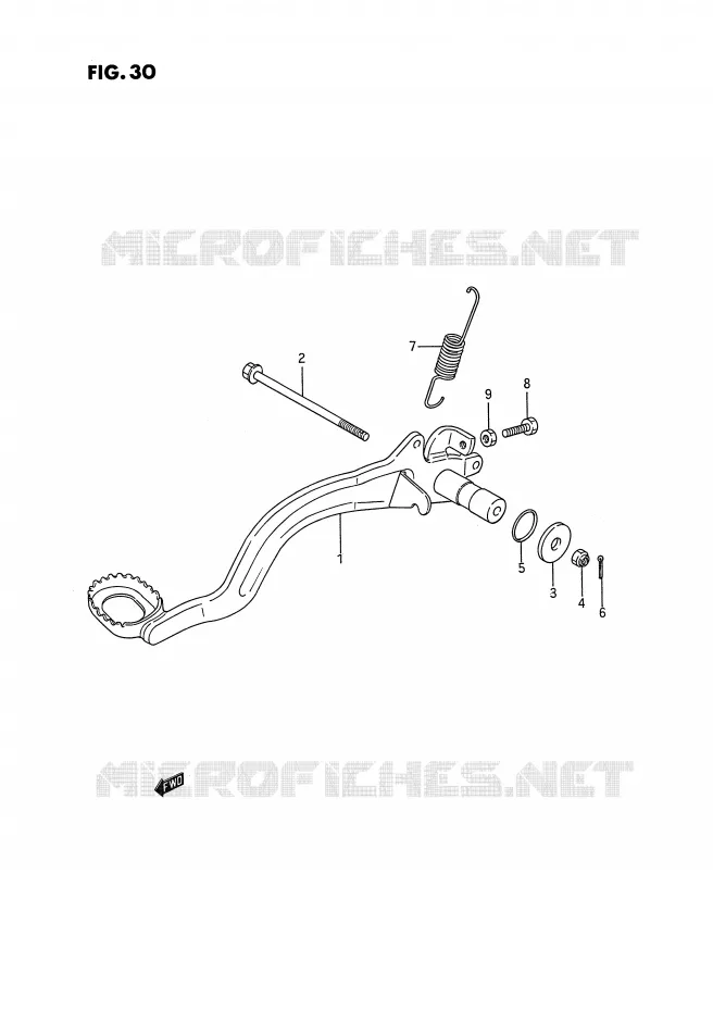 ACHTERREM Suzuki QUAD 250 KINGQUAD 1988  LT-F4WDJ(E2)
