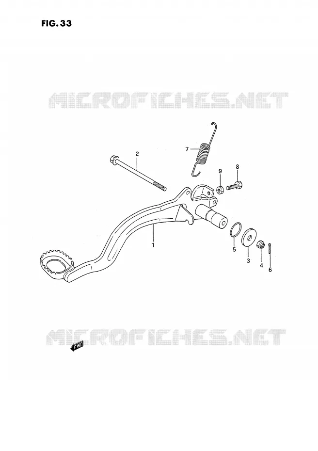ACHTERREM Suzuki QUAD 300 KINGQUAD 1995  LT-F4WDXS(E3)