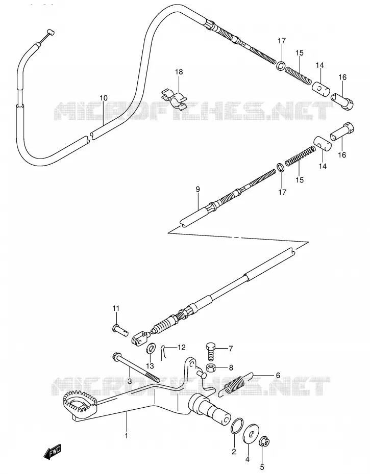 ACHTERREM Suzuki QUAD 400 EIGER 2004  LT-F400FK4(P3/P28)