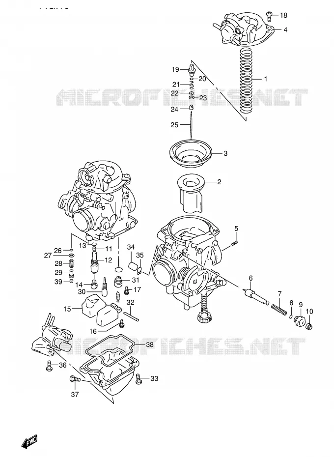 CARBURATOR Suzuki MOTO 650 FREEWIND 2001  XF650K1(E2)