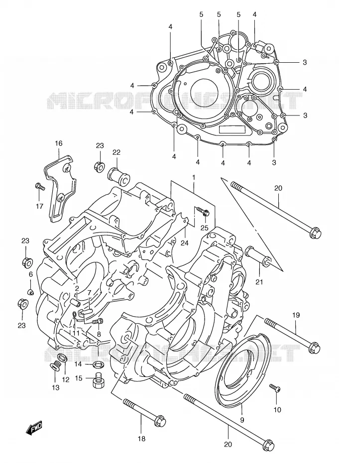 CASING Suzuki MOTO 650 FREEWIND 1999  XF650UX(E2)