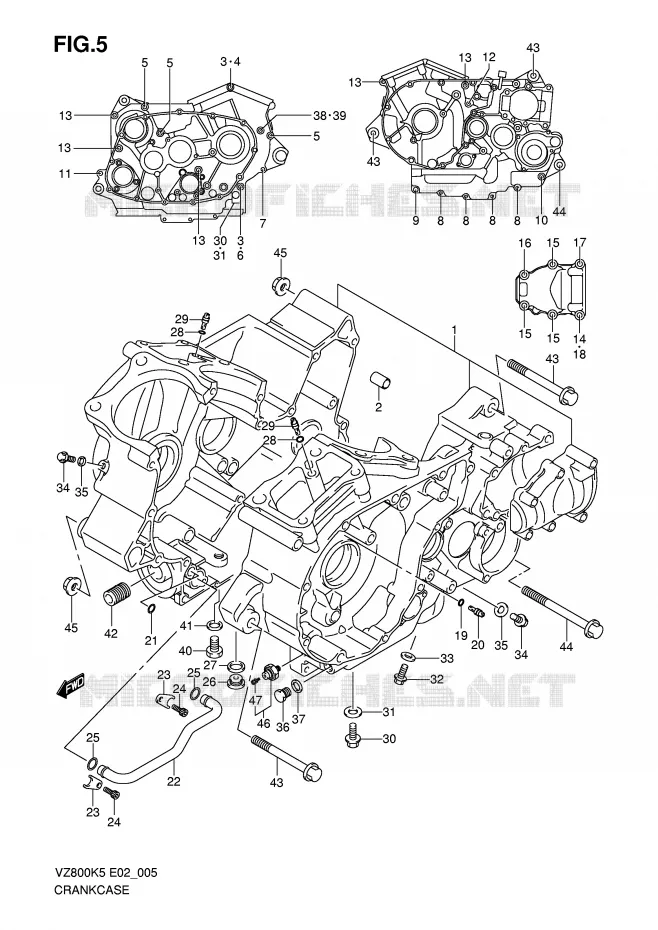 CASING Suzuki MOTO 800 MARAUDER 2007  VZ800K7(E2)