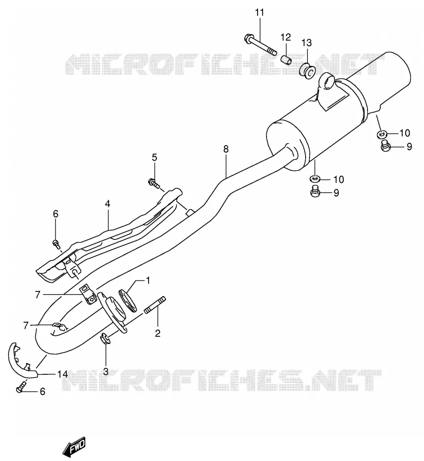 GELUIDDEMPER Suzuki QUAD 160 OZARK 2006  LT-F160K6(P24)