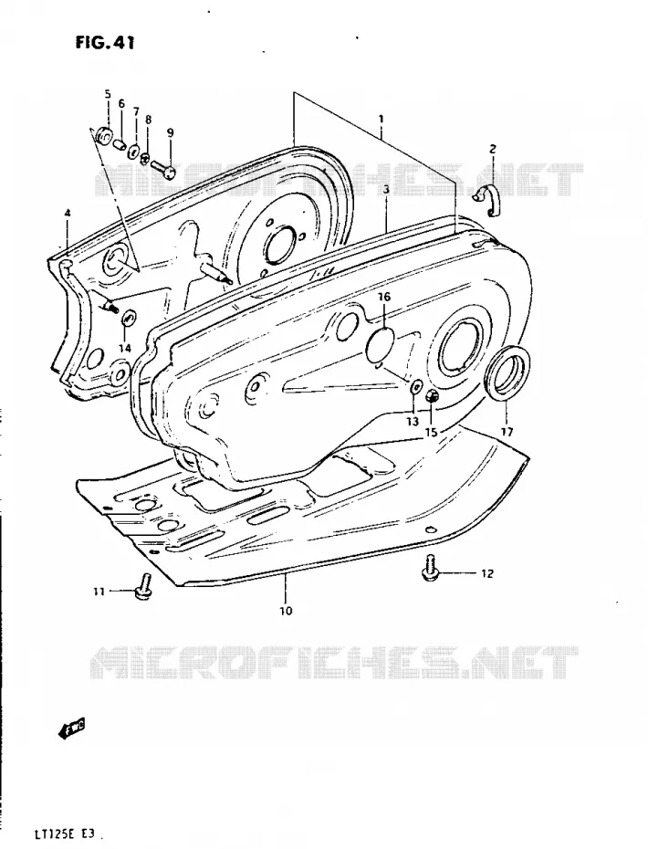 KETTINGKAST Suzuki QUAD 125 QUADRUNNER 1984  LT125E(E3)