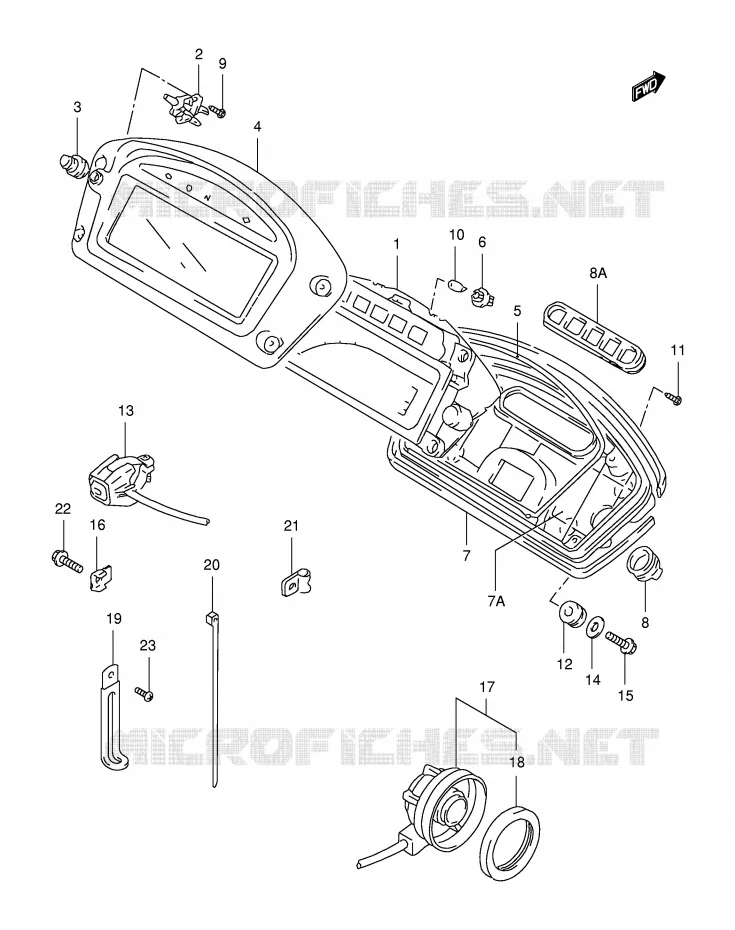 SNELHEIDSMETER Suzuki MOTO 650 FREEWIND 2000  XF650UY(E2)