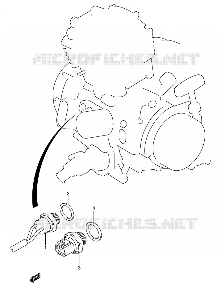 THERMO-SCHAKELAAR Suzuki QUAD 400 EIGER 2007  LT-F400FK7(P3/P28)