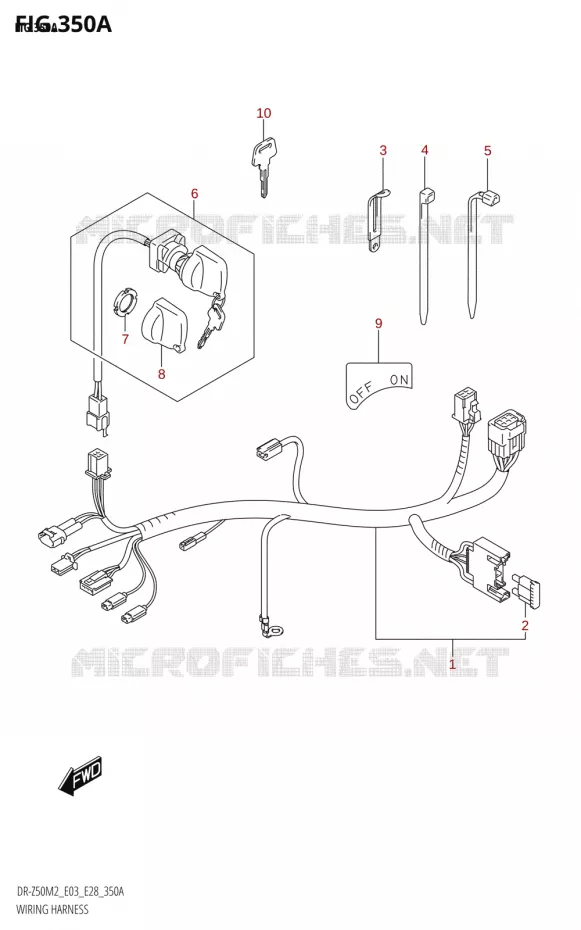 BEDRADING Suzuki MOTO 50 DR 2022  DR-Z50 2022 M2 (E28)