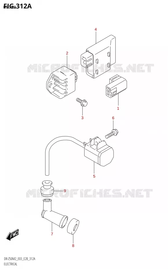 ELEKTRISCH (E03) Suzuki MOTO 50 DR 2022  DR-Z50 2022 M2 (E28)