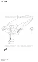ACHTERSPATBORD voor Suzuki DR 50 2023