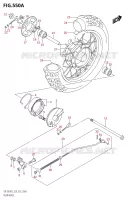 ACHTERWIEL voor Suzuki DR 50 2023