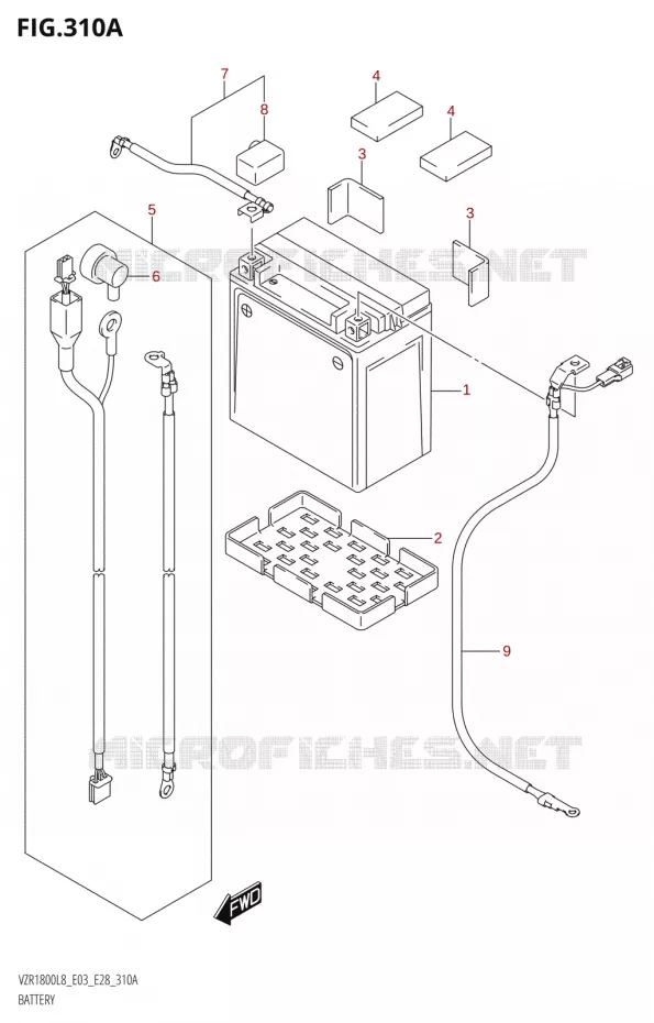 ACCU Suzuki MOTO 1800 BOULEVARD 2018  VZR1800 2018 L8 (E28)