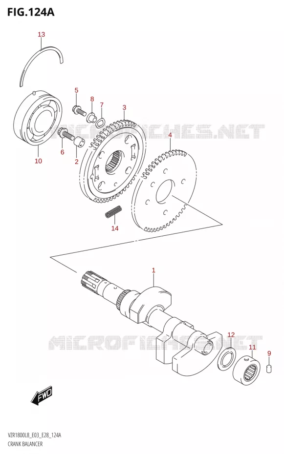 CRANK BALANCER Suzuki MOTO 1800 BOULEVARD 2018  VZR1800 2018 L8 (E28)